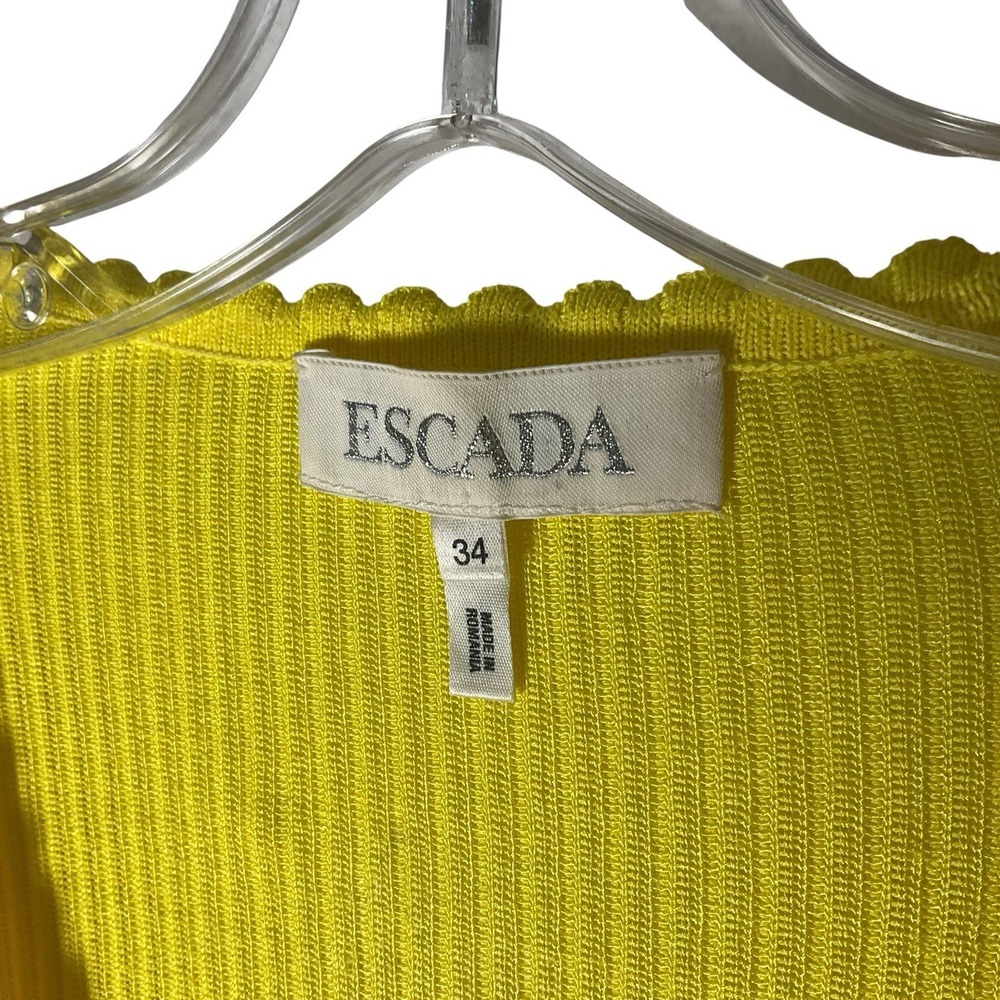 Escada 90s Ribbed Sweater‎ Top - Picture 3 of 6